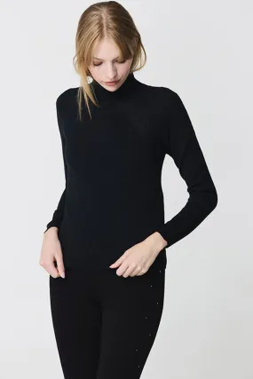 Escorpion BRAIDED DETAIL BLACK SWEATER