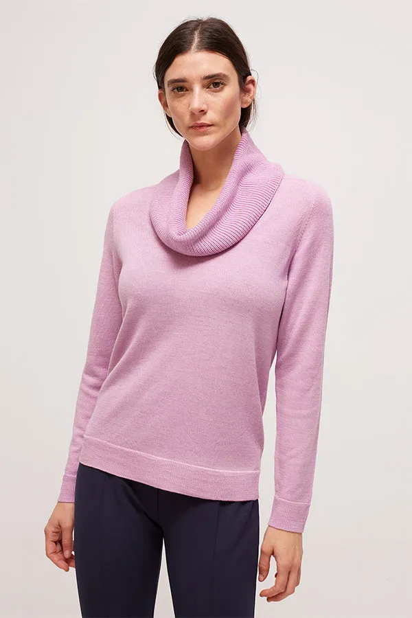 Escorpion LILAC COWL NECK SWEATER