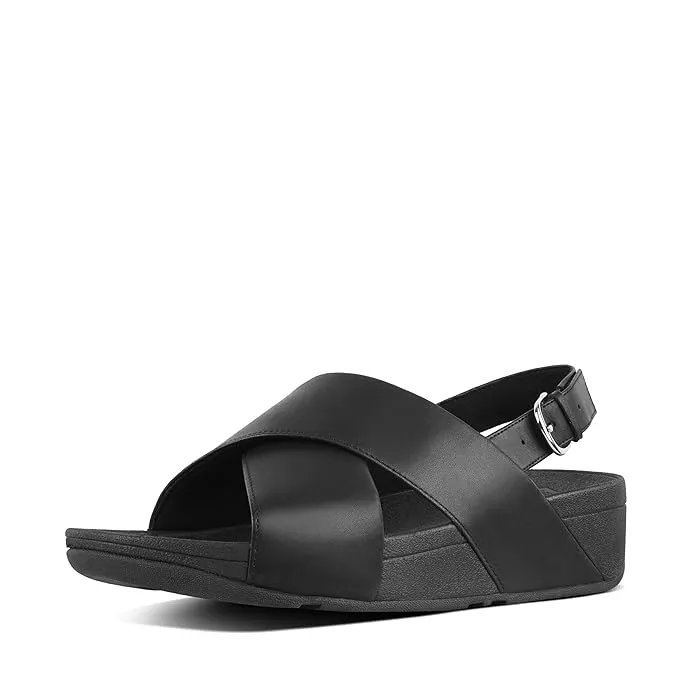 FitFlop Lulu Cross-Back Strap Sandals - Leather