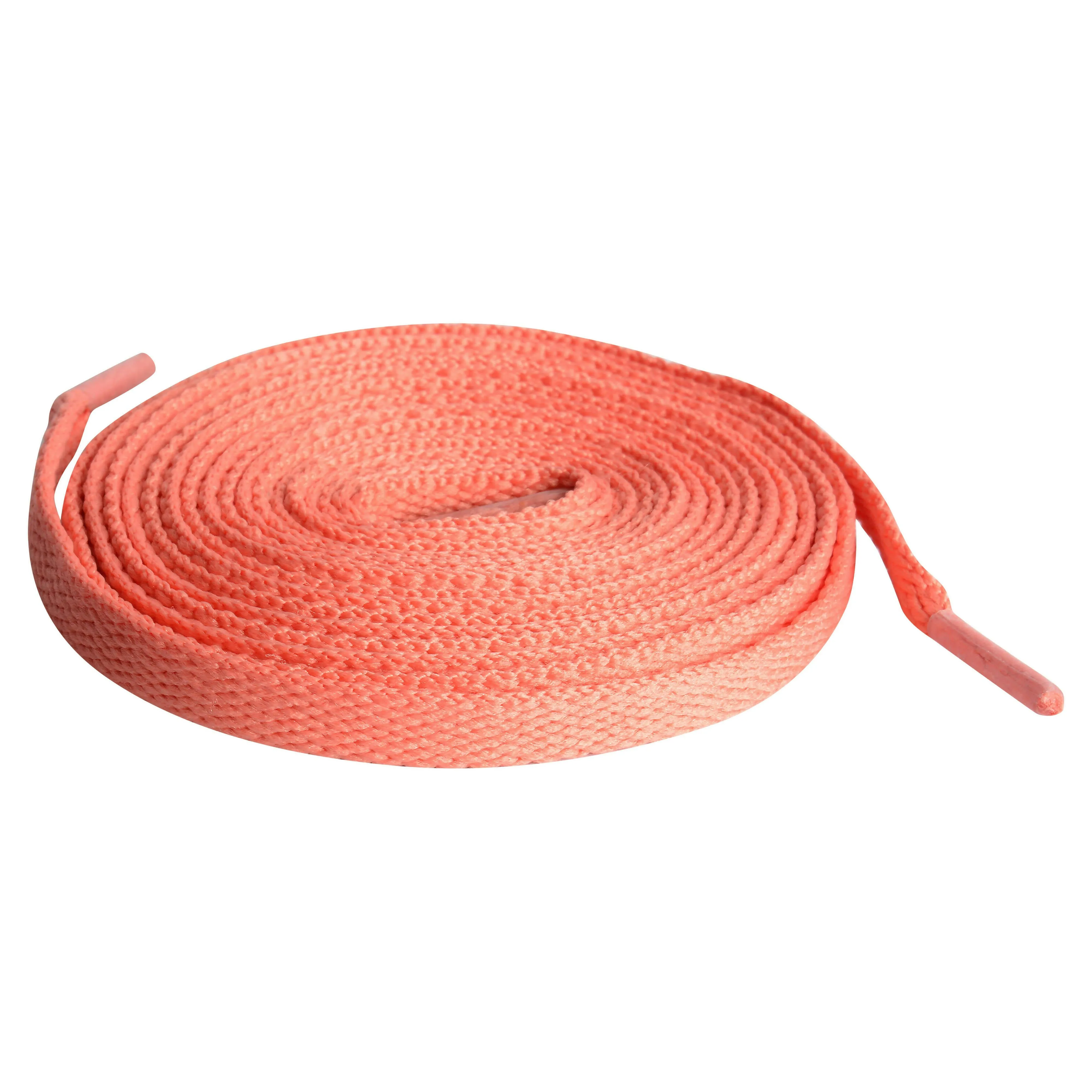 Flat Laces Pack of 7 ( UNC, Soft Pink,Peach,Cherry,Red,White,Black) 120cm