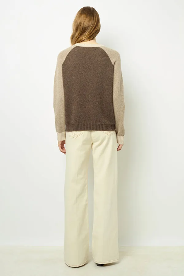 Gerard Darel JALINA TONAL SHADES CASHMERE SWEATER