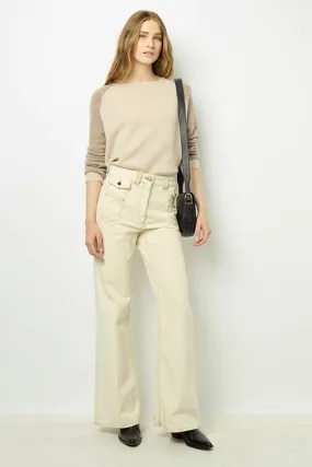 Gerard Darel JALINA TONAL SHADES CASHMERE SWEATER