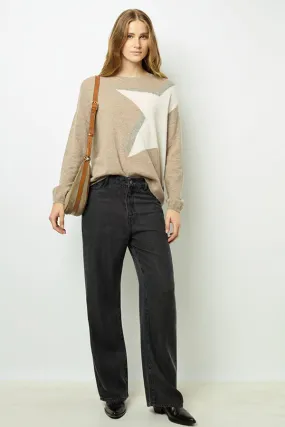 Gerard Darel JANELA STAR CASHMERE SWEATER