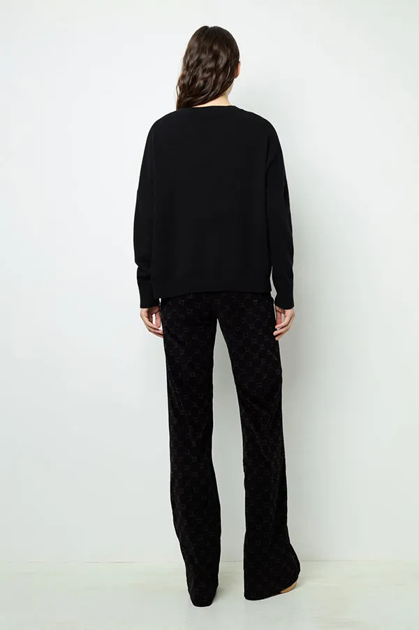 Gerard Darel JORDANE WOOL HEART PRINT SWEATER