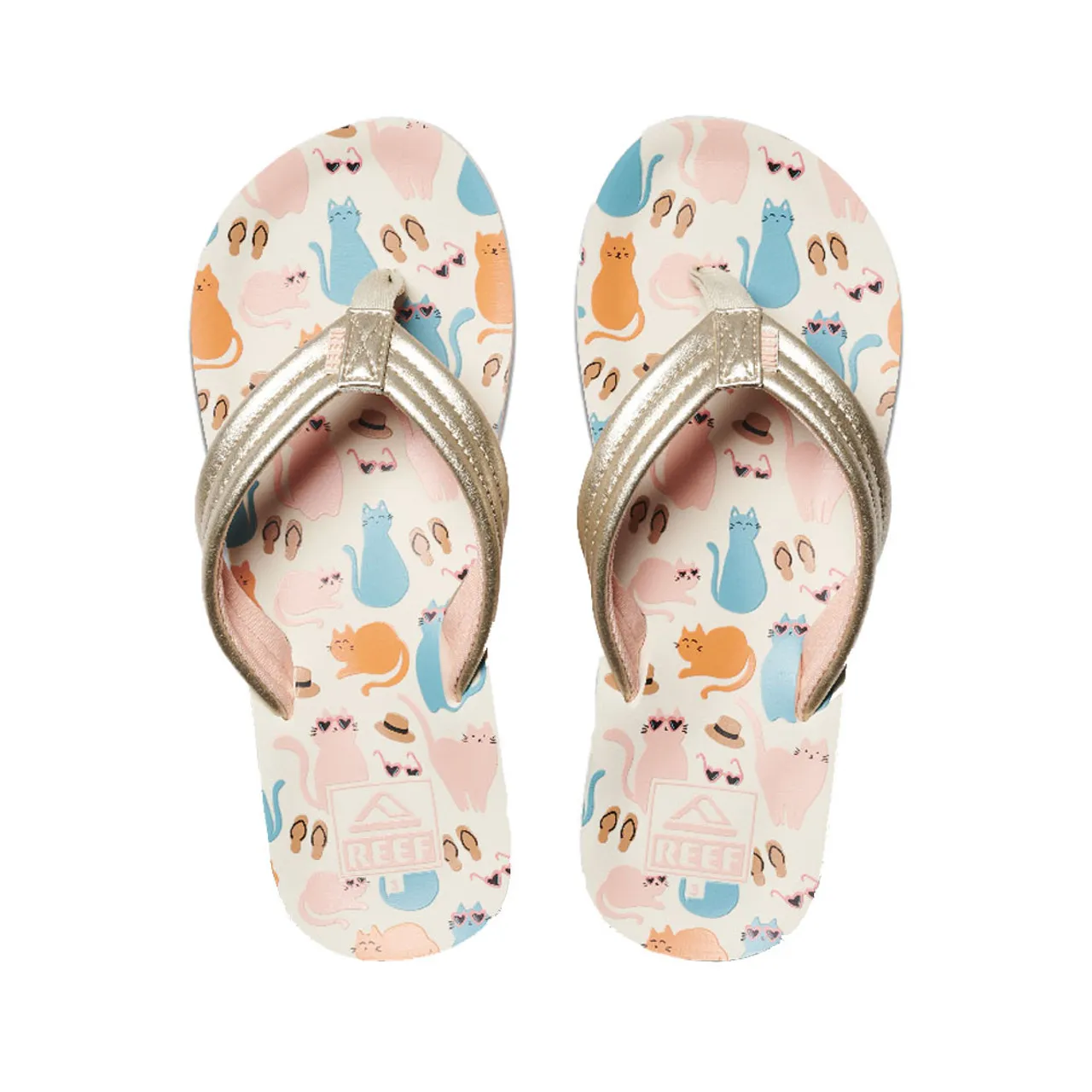 Girls' Reef Ahi Sandals - Cool Cats