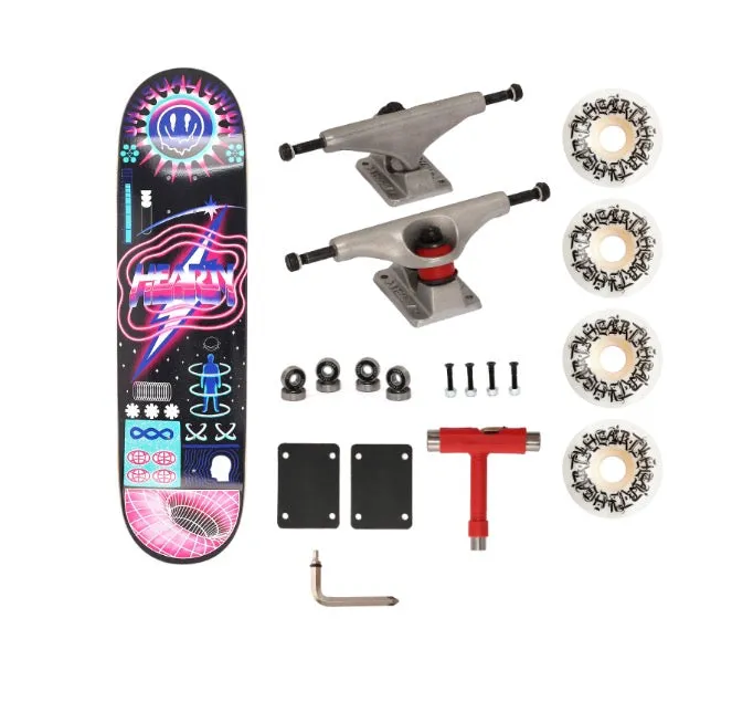 Hearty Pro-Complete Skateboard Pack- Unassembled- 8.0