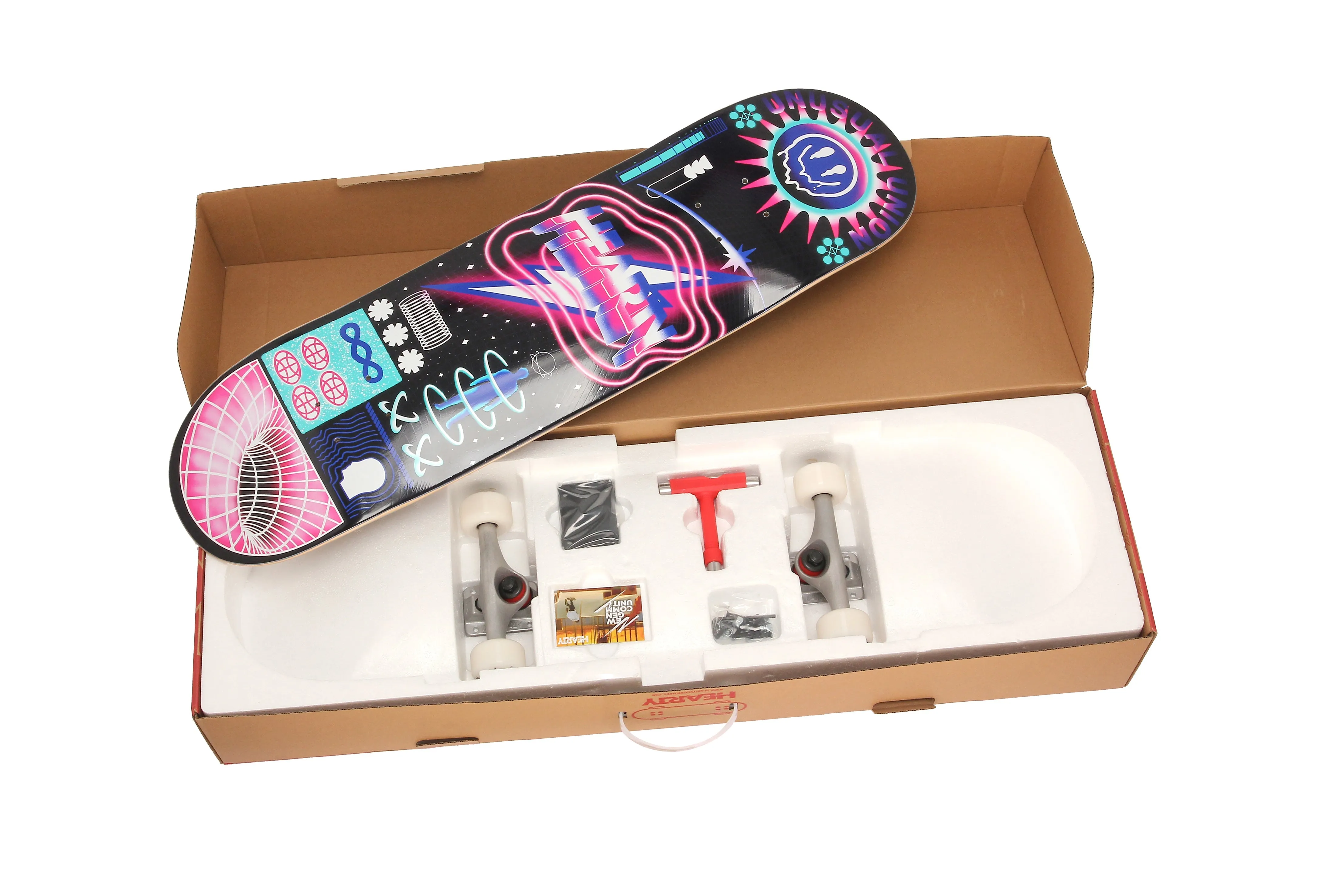 Hearty Pro-Complete Skateboard Pack- Unassembled- 8.0