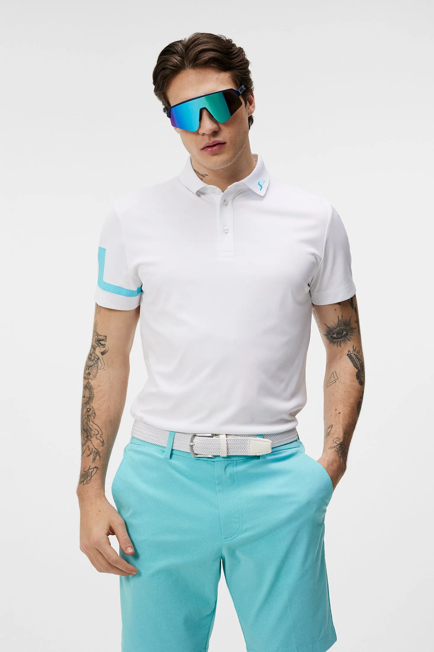 Heath Regular Fit Polo / White