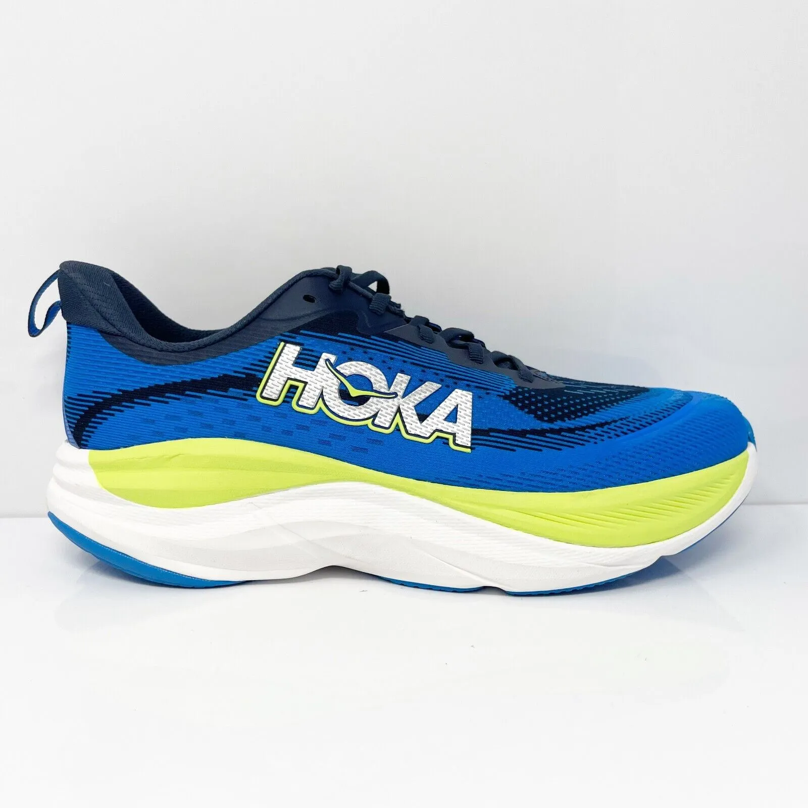 Hoka One One Mens Skyflow 1155111 VVY Blue Running Shoes Sneakers Size 10 D