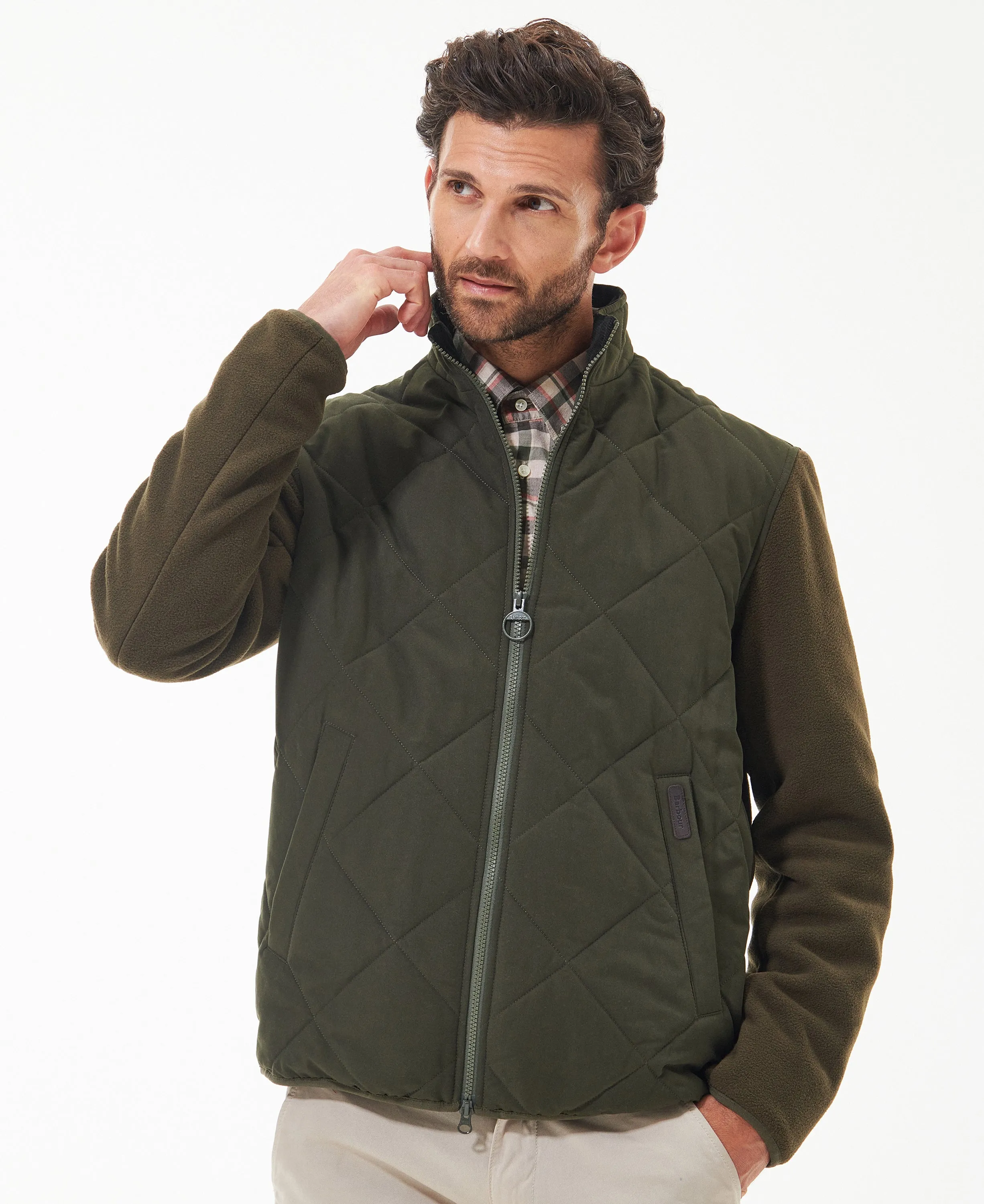 Hybrid Fleece Jacket Olive