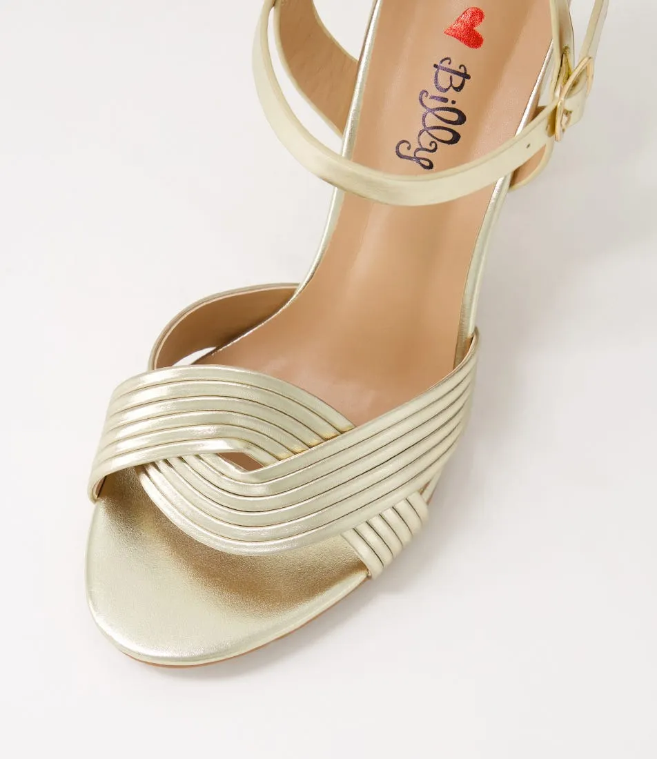 I LOVE BILLY Gilda Pale Gold Sandals