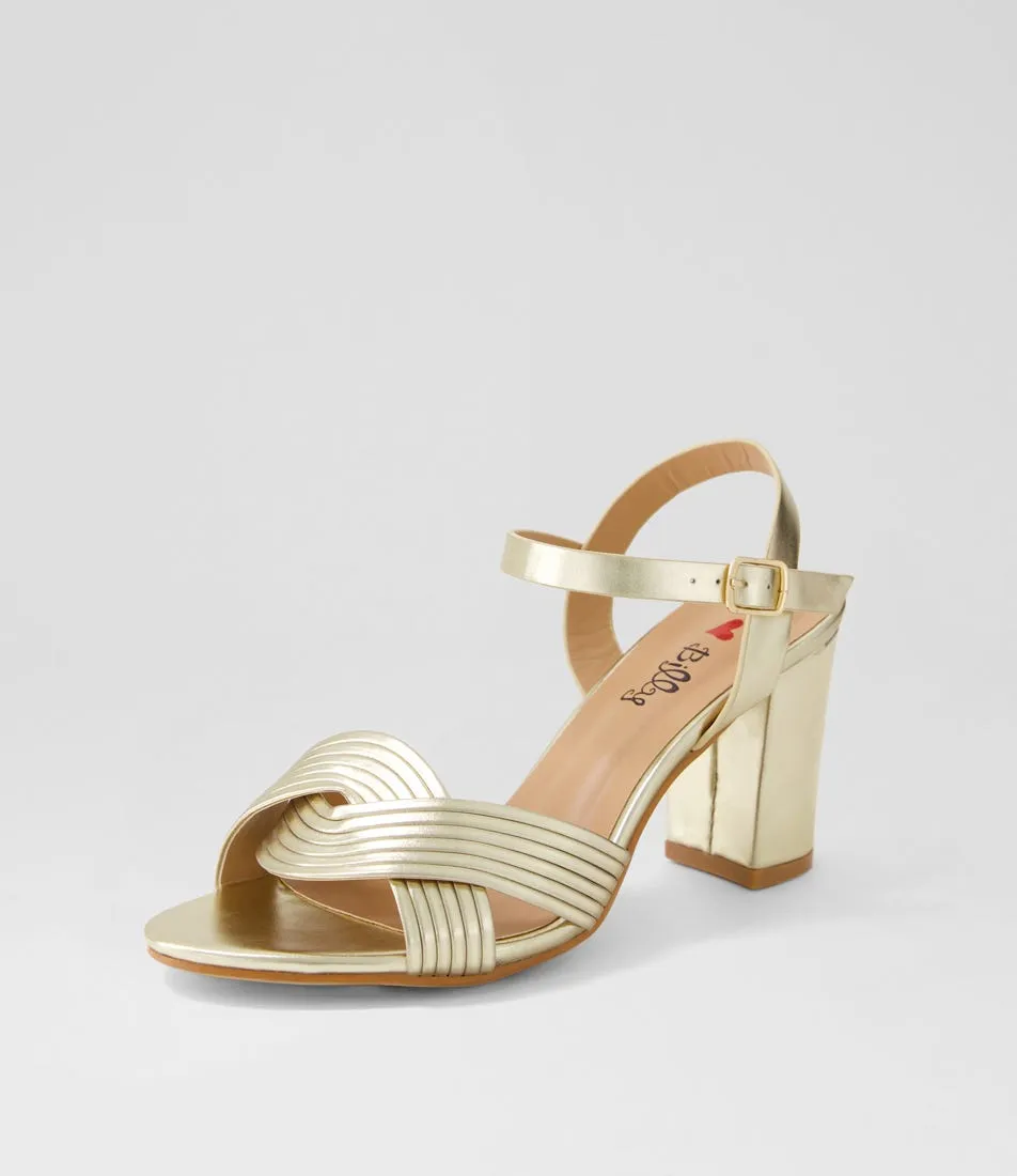 I LOVE BILLY Gilda Pale Gold Sandals