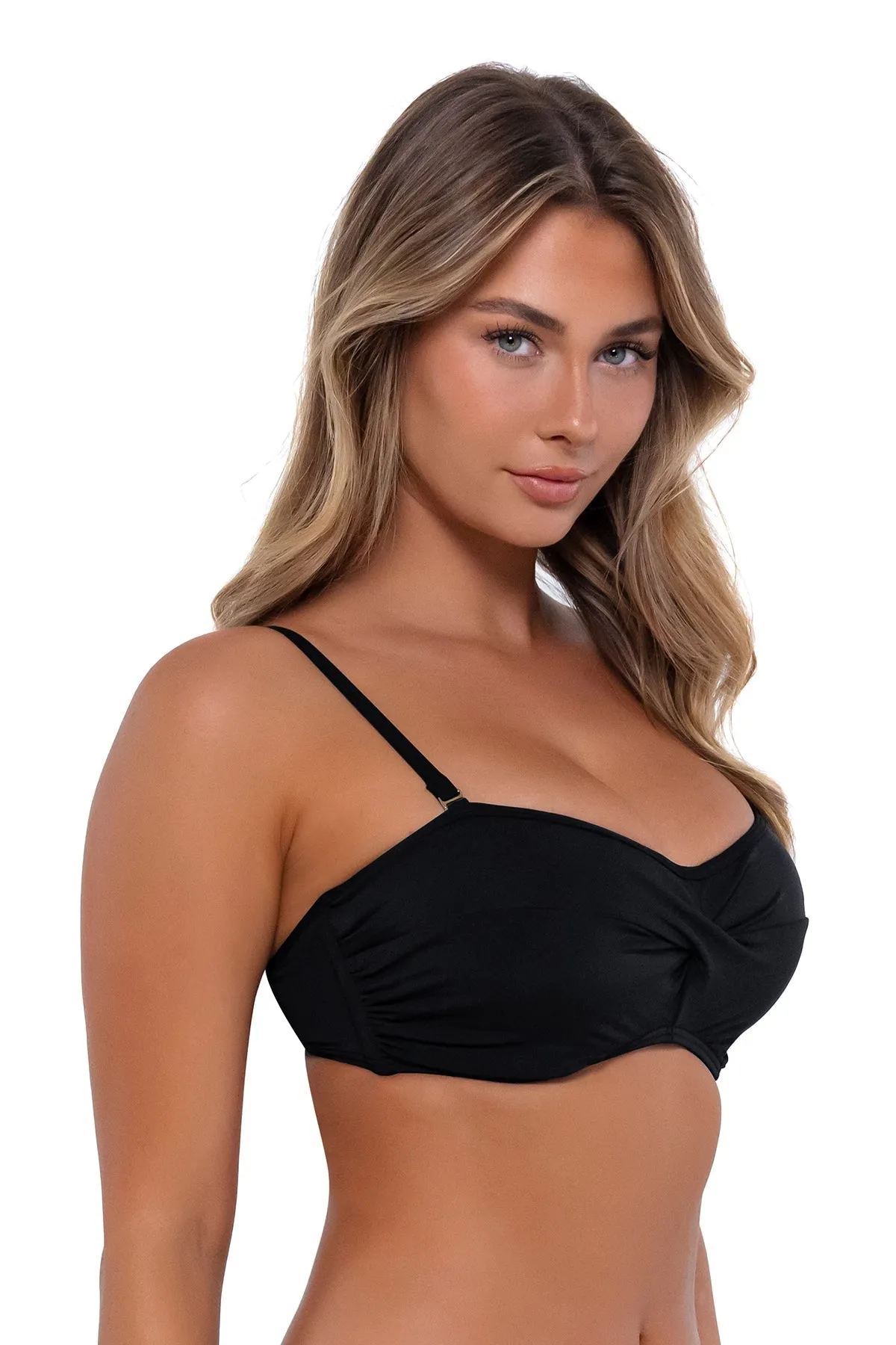 Iconic Twist Bandeau Bikini Top