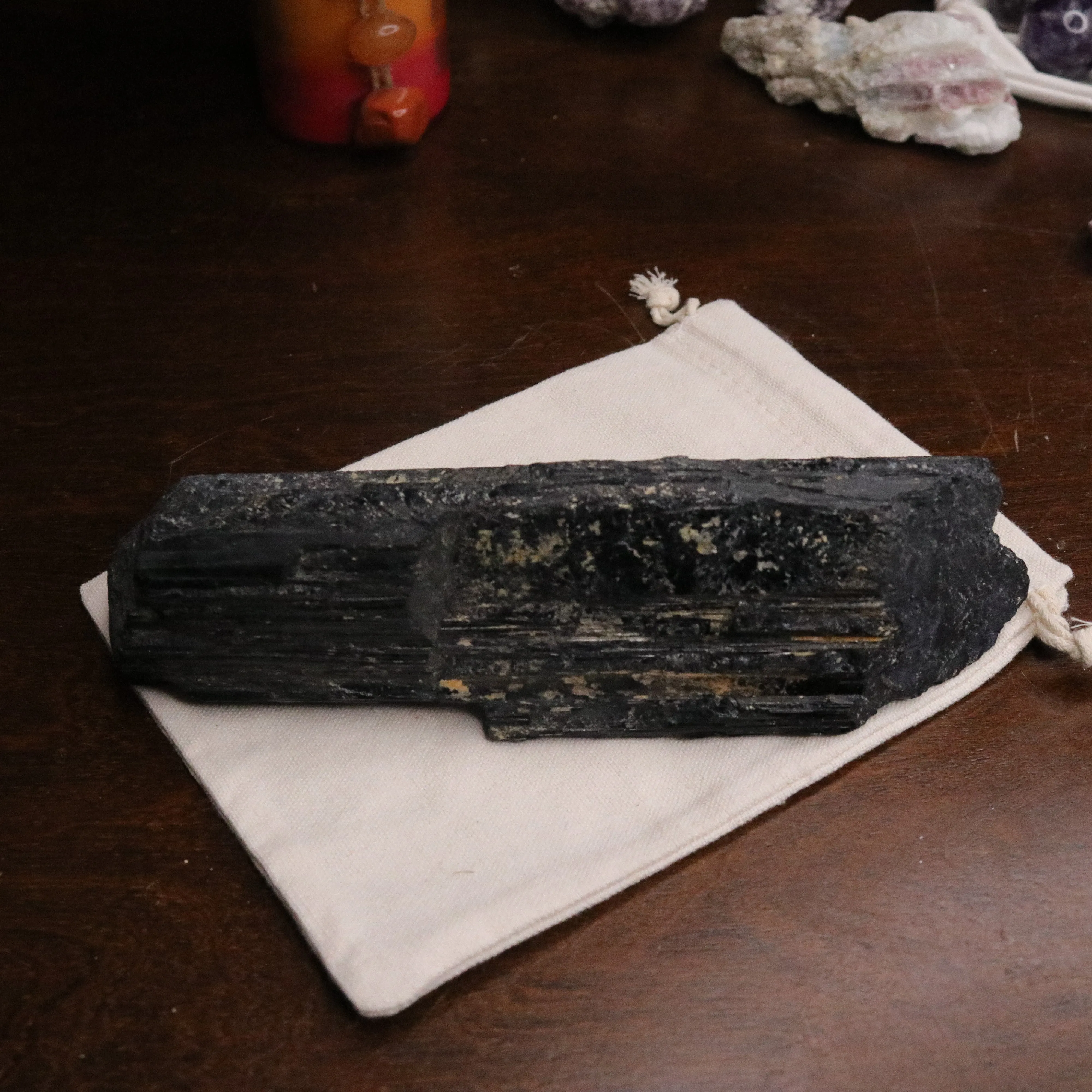 JUMBO Large Black Tourmaline Rod ~Display Specimen~ Protective and Grounding