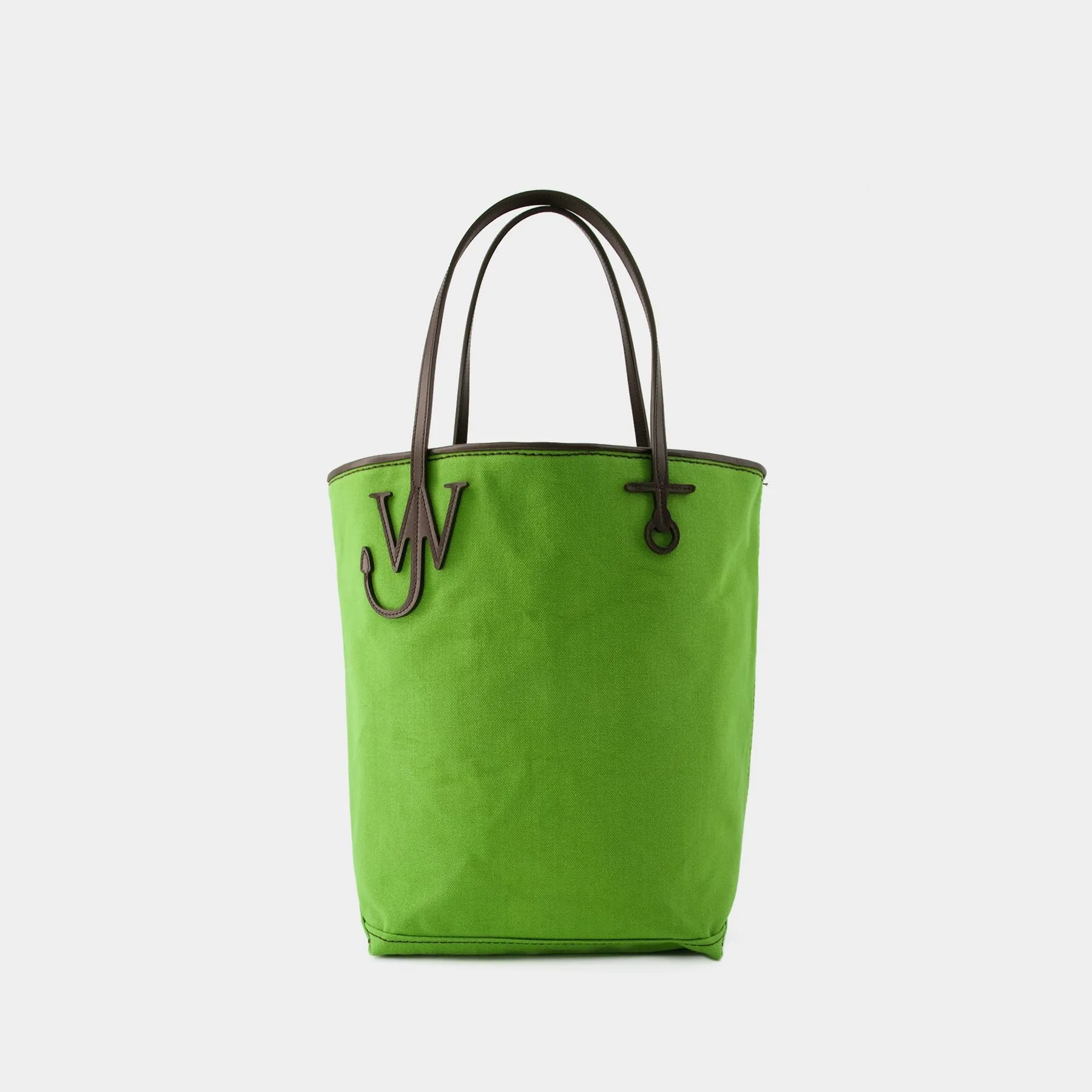 J.W. Anderson  Anchor Tall Tote Bag - J.W. Anderson - Canvas - Green/Brown