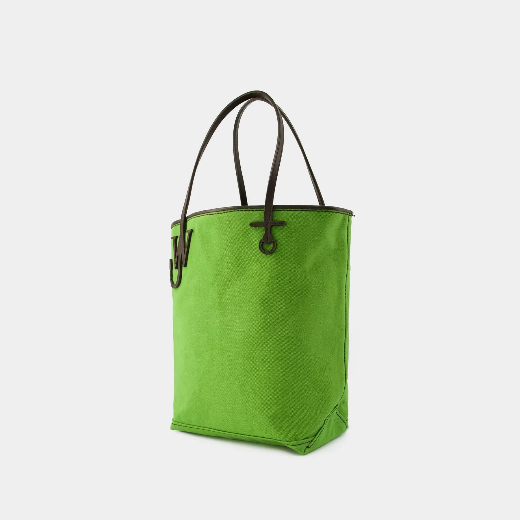 J.W. Anderson  Anchor Tall Tote Bag - J.W. Anderson - Canvas - Green/Brown