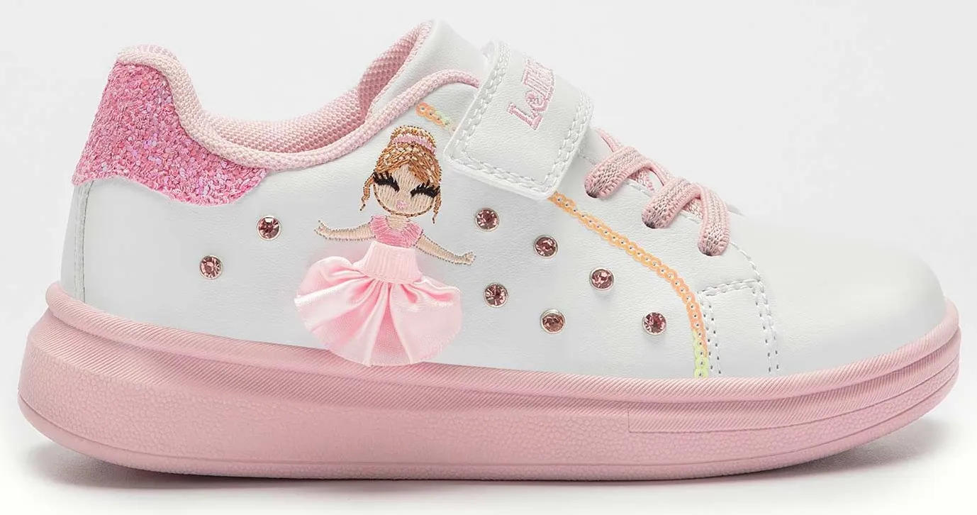 Lelli Kelly LK 4826 Mille Stelle Tutu White Rosa Ballerina Trainers with interchangeable tutus