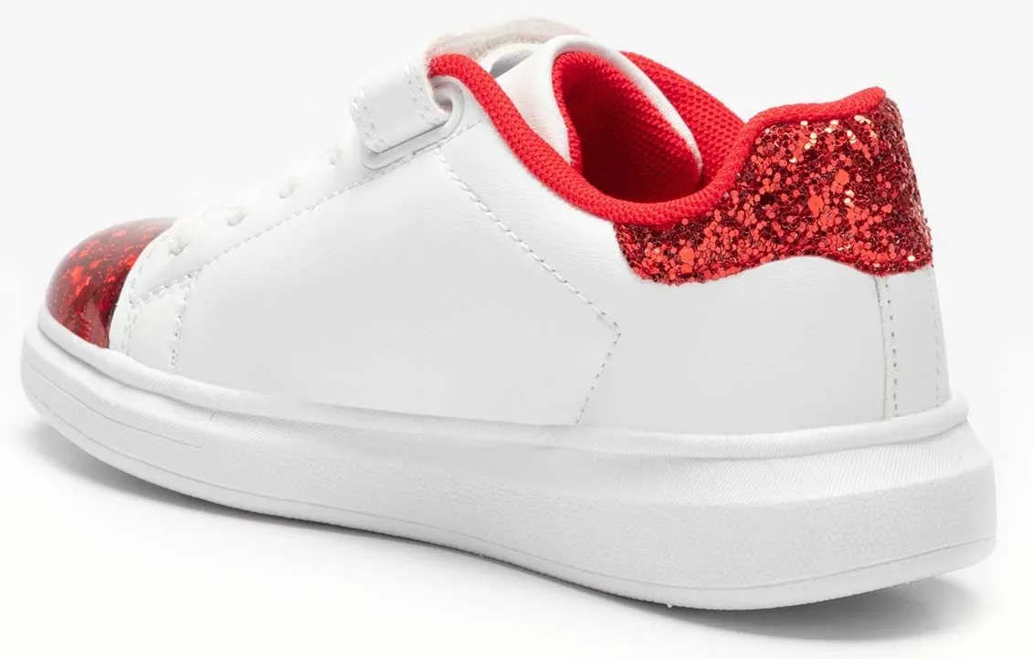 Lelli Kelly LK 5821 Helene White Rosso Floating Sparkle Trainers