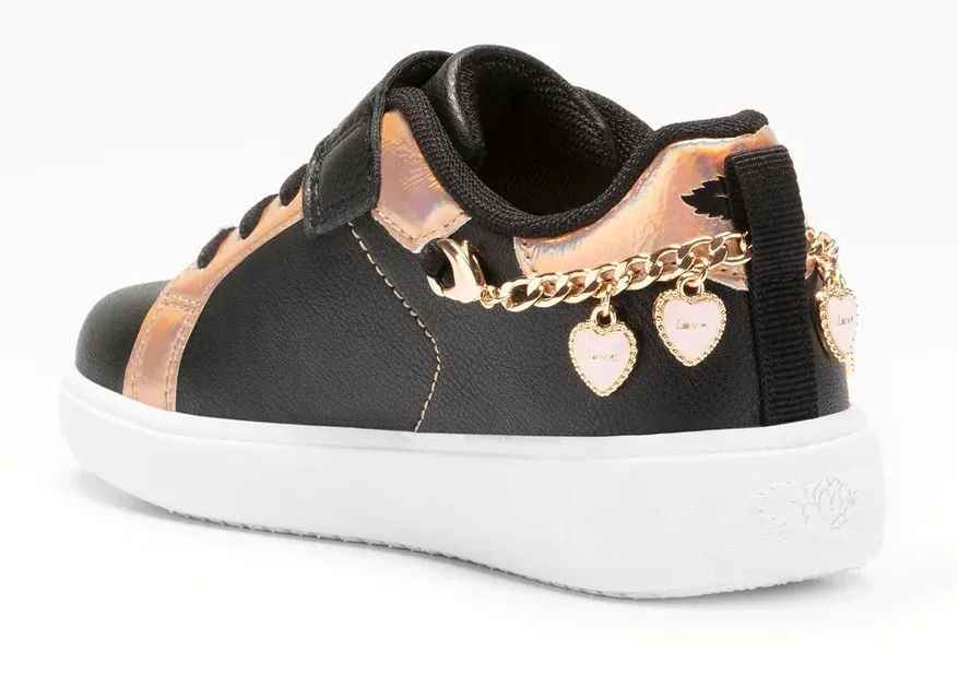 Lelli Kelly LK3810 Gioiello Removable Bracelet Charm Trainers Black/Gold