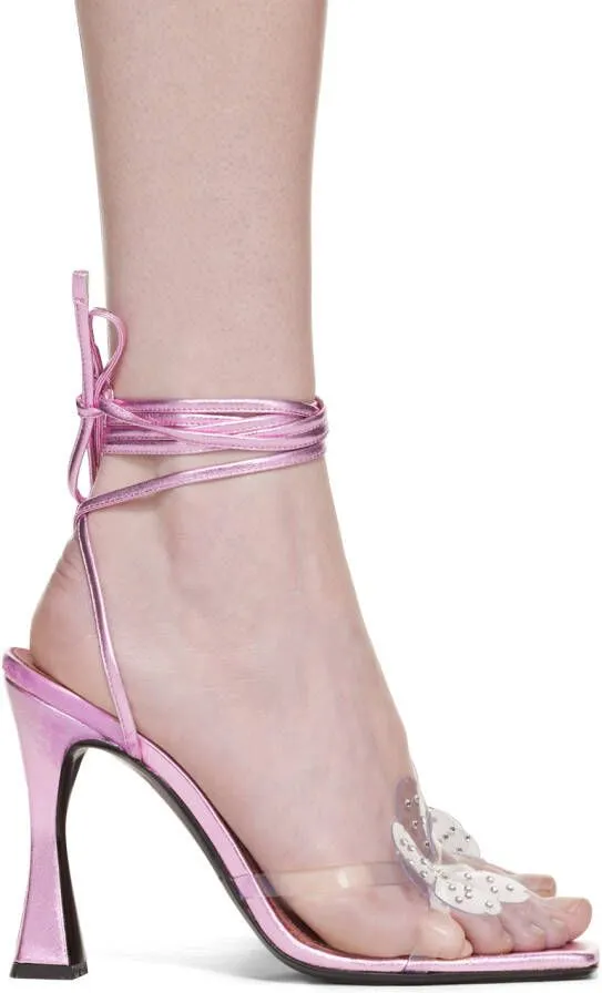 Les Petits Joueurs Pink Nicol Heeled Sandals