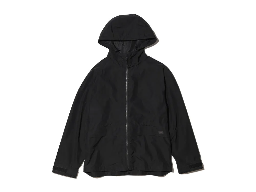 Light Mountain Cloth Zip Up Parka Jacket Black