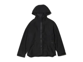 Light Mountain Cloth Zip Up Parka Jacket Black