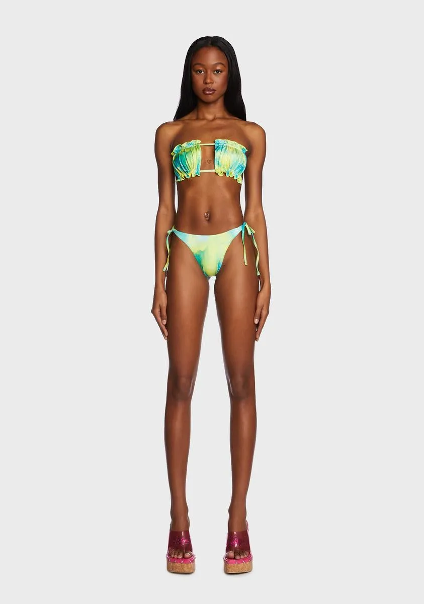 Lime Seashell Memories Bikini Set-