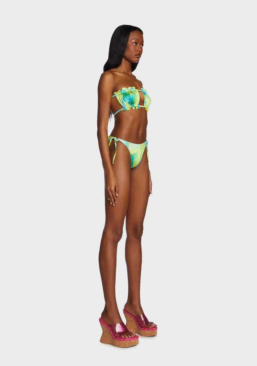 Lime Seashell Memories Bikini Set-