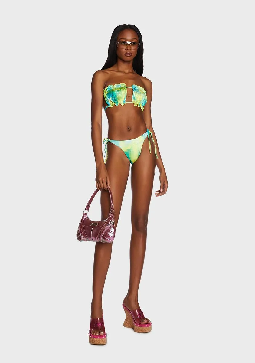 Lime Seashell Memories Bikini Set-