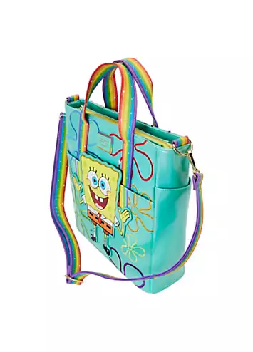 Loungefly Nickelodeon Spongebob 25th Anniversary Imagination Convertible Tote Bag | Kaleidoscope