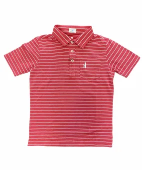 Malibu Red 3 Button Polo