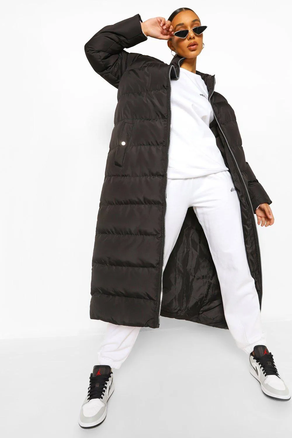 Maxi Funnel Neck Puffer Jacket