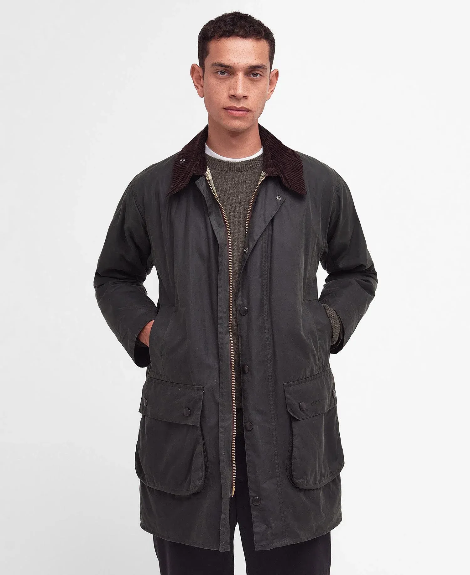 Men's Border Wax Jacket Sage