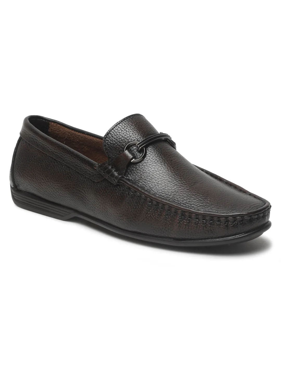 Men's Brown Leather Flexi 360 Loafers