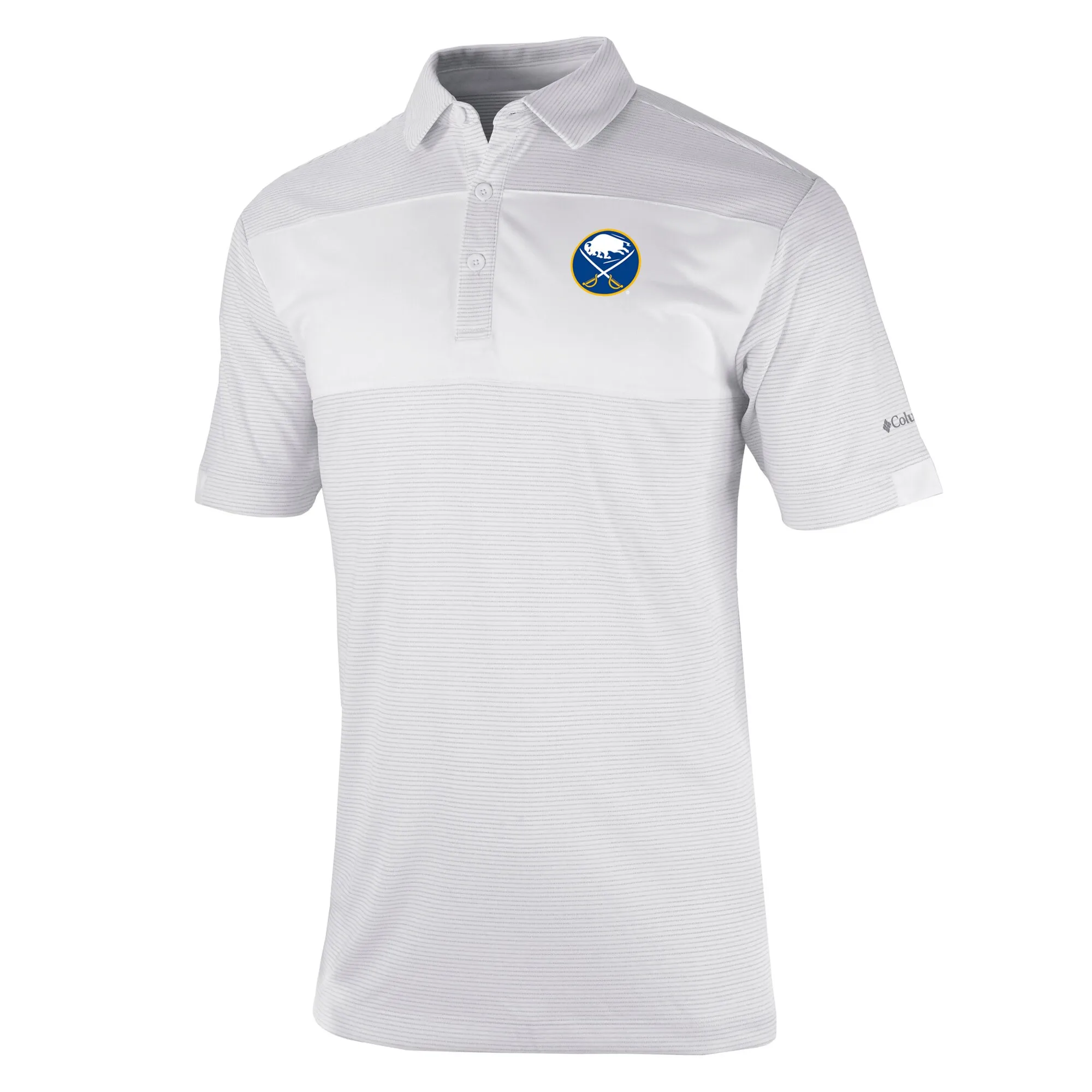 Men's Buffalo Sabres Columbia White Omni-Wick Total Control Polo