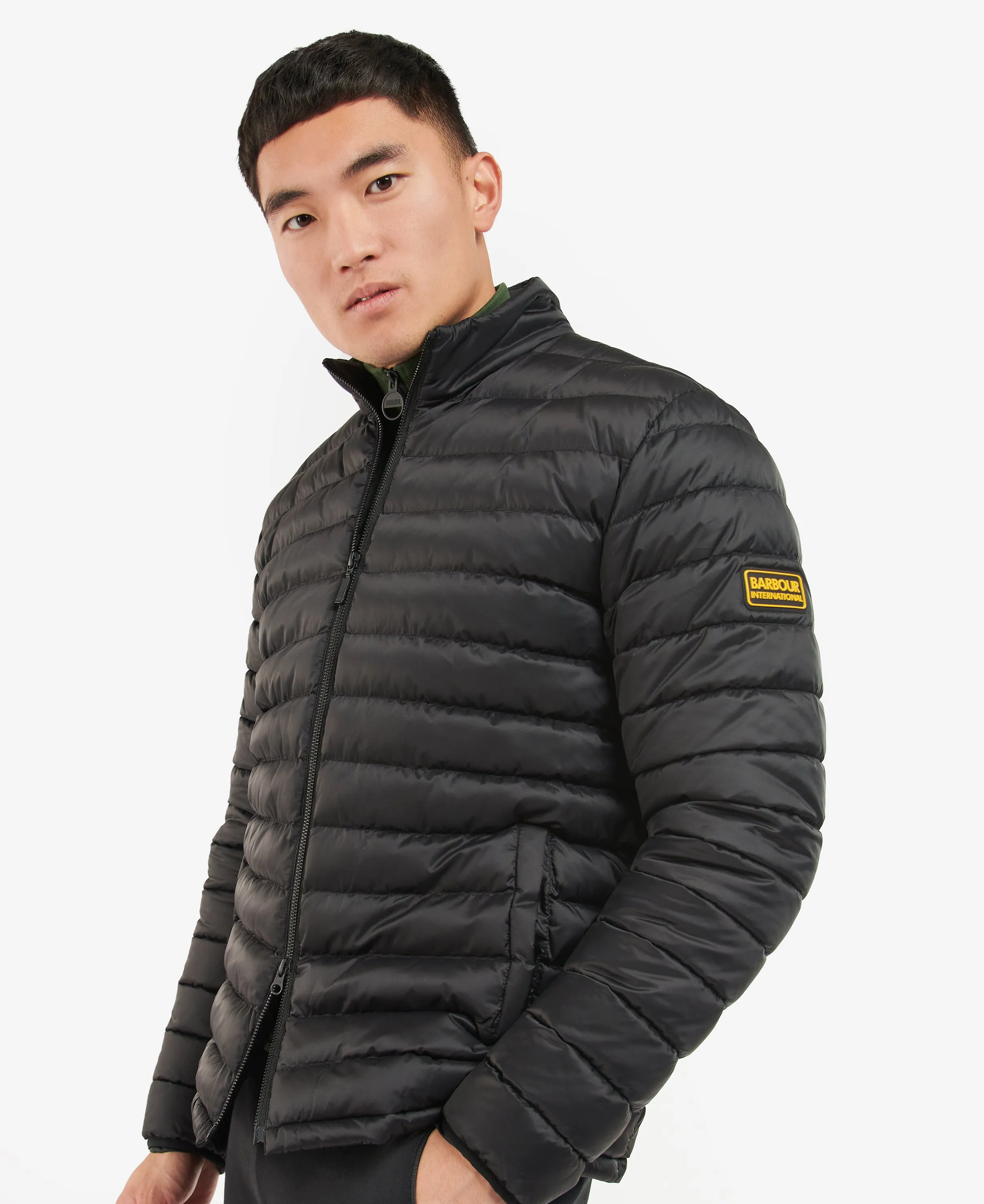 Men's Racer Impeller Quilt Jacket Black