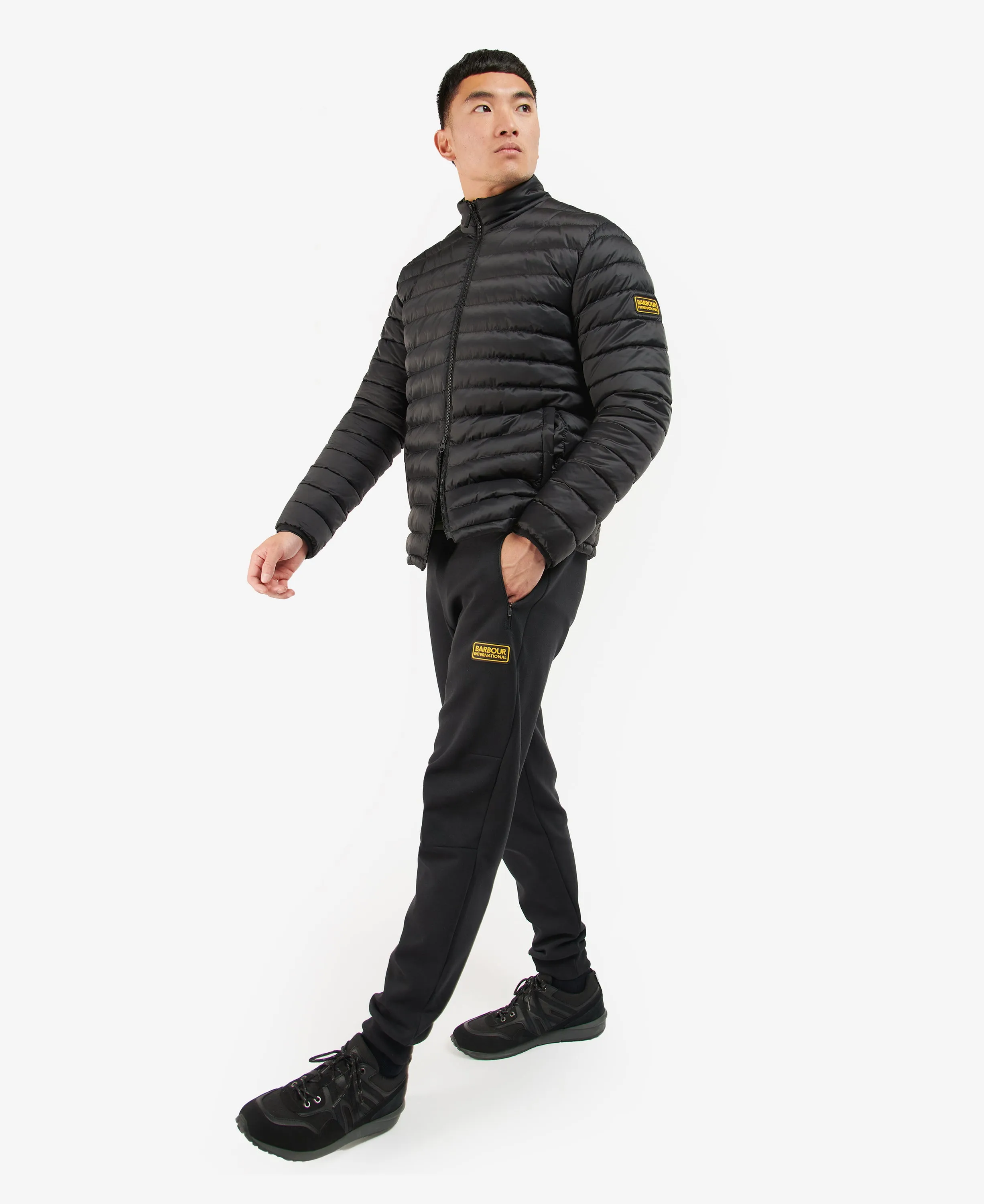 Men's Racer Impeller Quilt Jacket Black