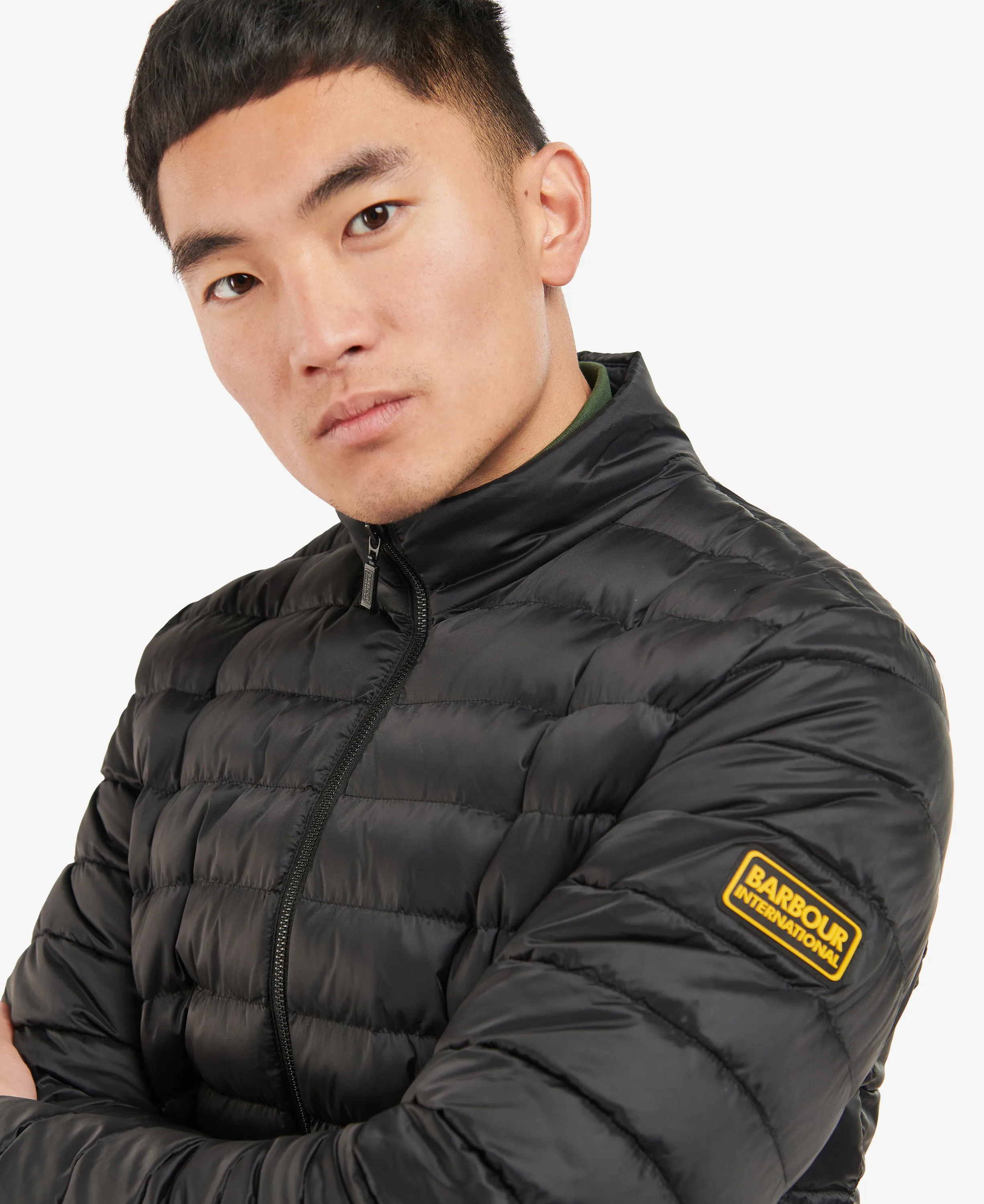 Men's Racer Impeller Quilt Jacket Black