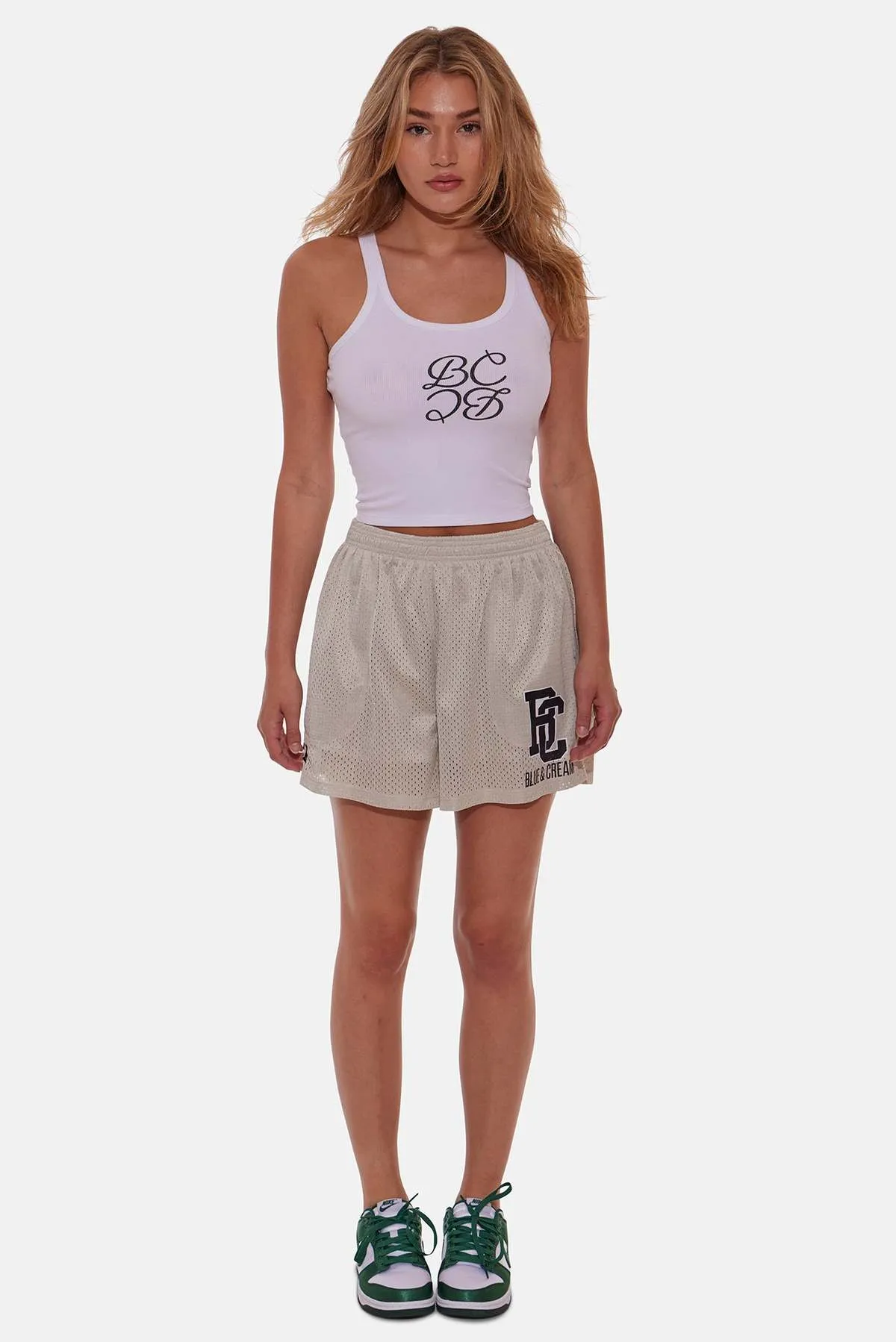 Mesh Shorts - Beige