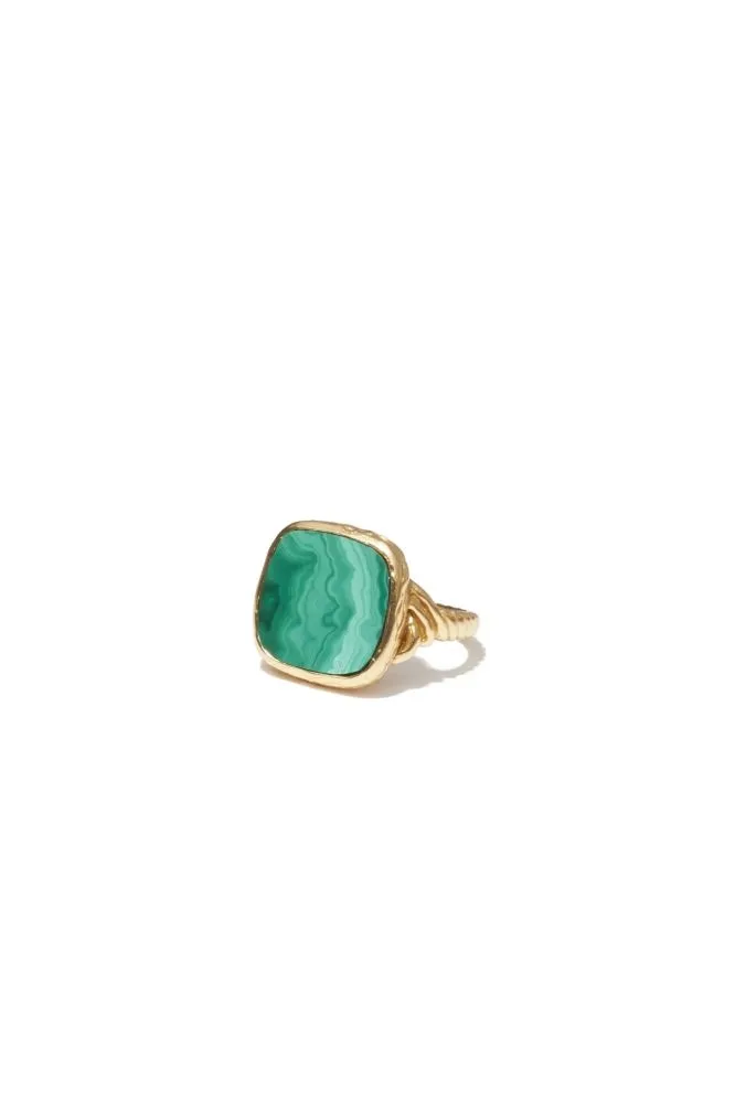 Mimi Et Toi Delphine Ring - Green: Ring Size 19