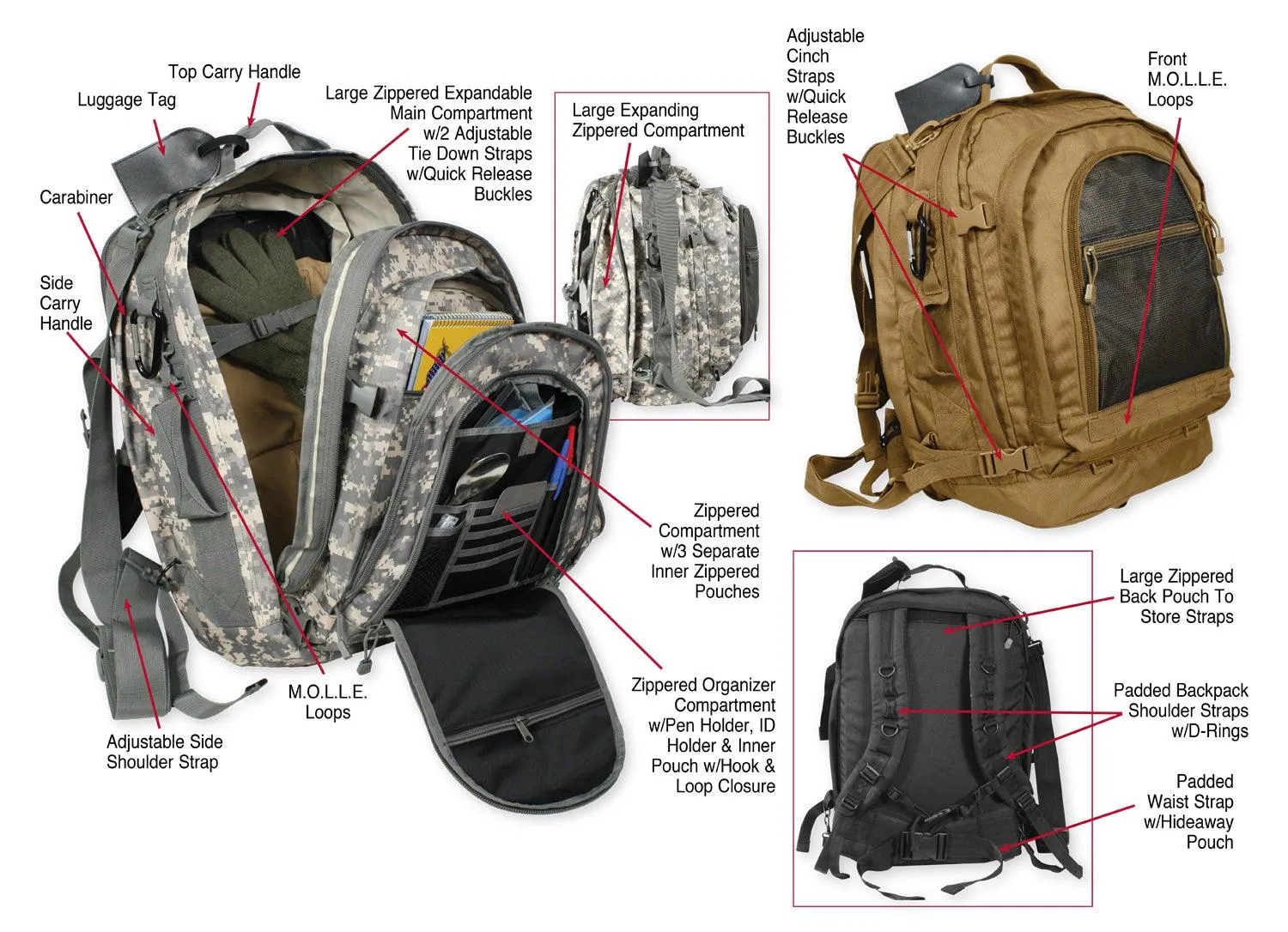 Move Out Tactical Travel Backpack