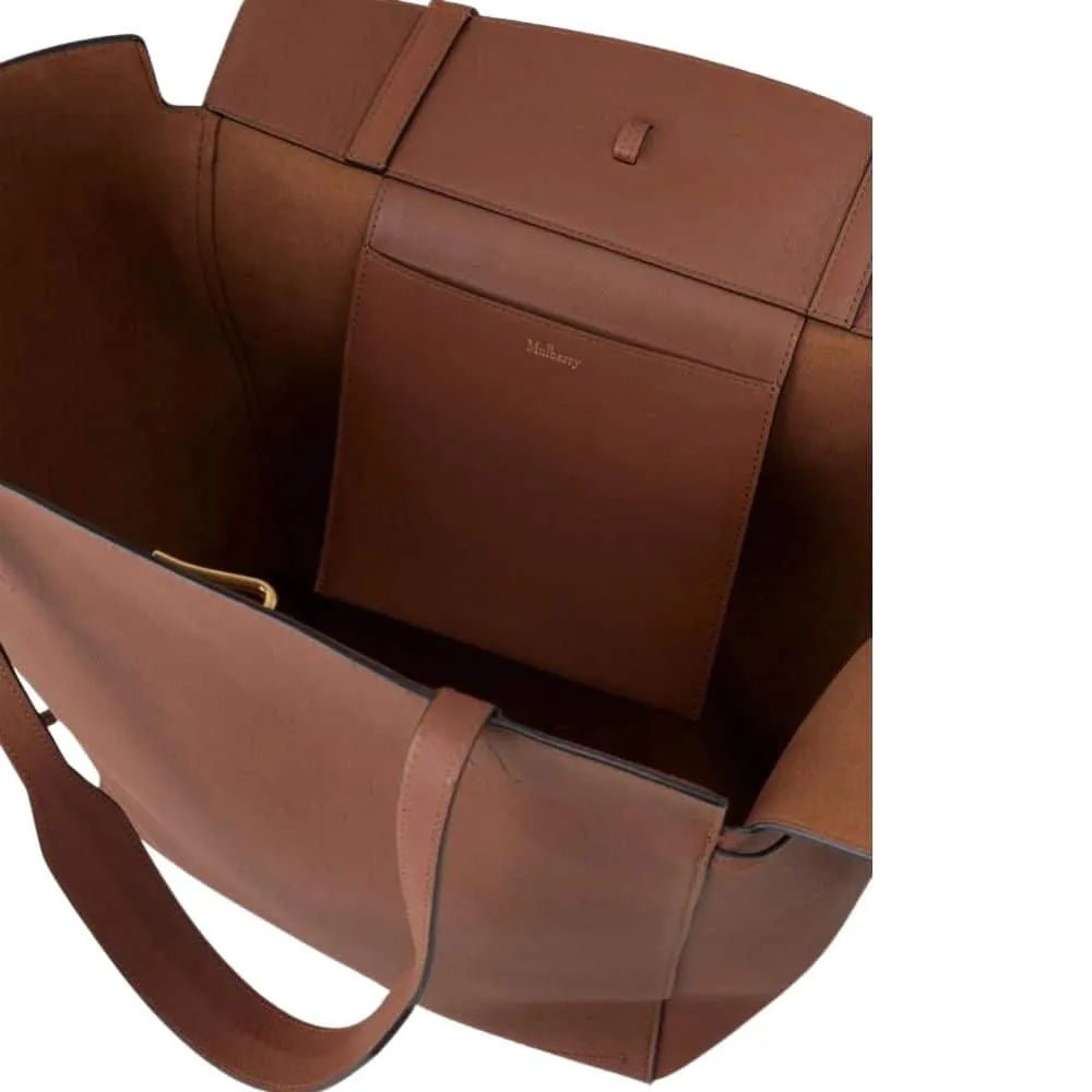 Mulberry Clovelly Tote Bright Oak Micro Classic Grain Bag | Menswear Online