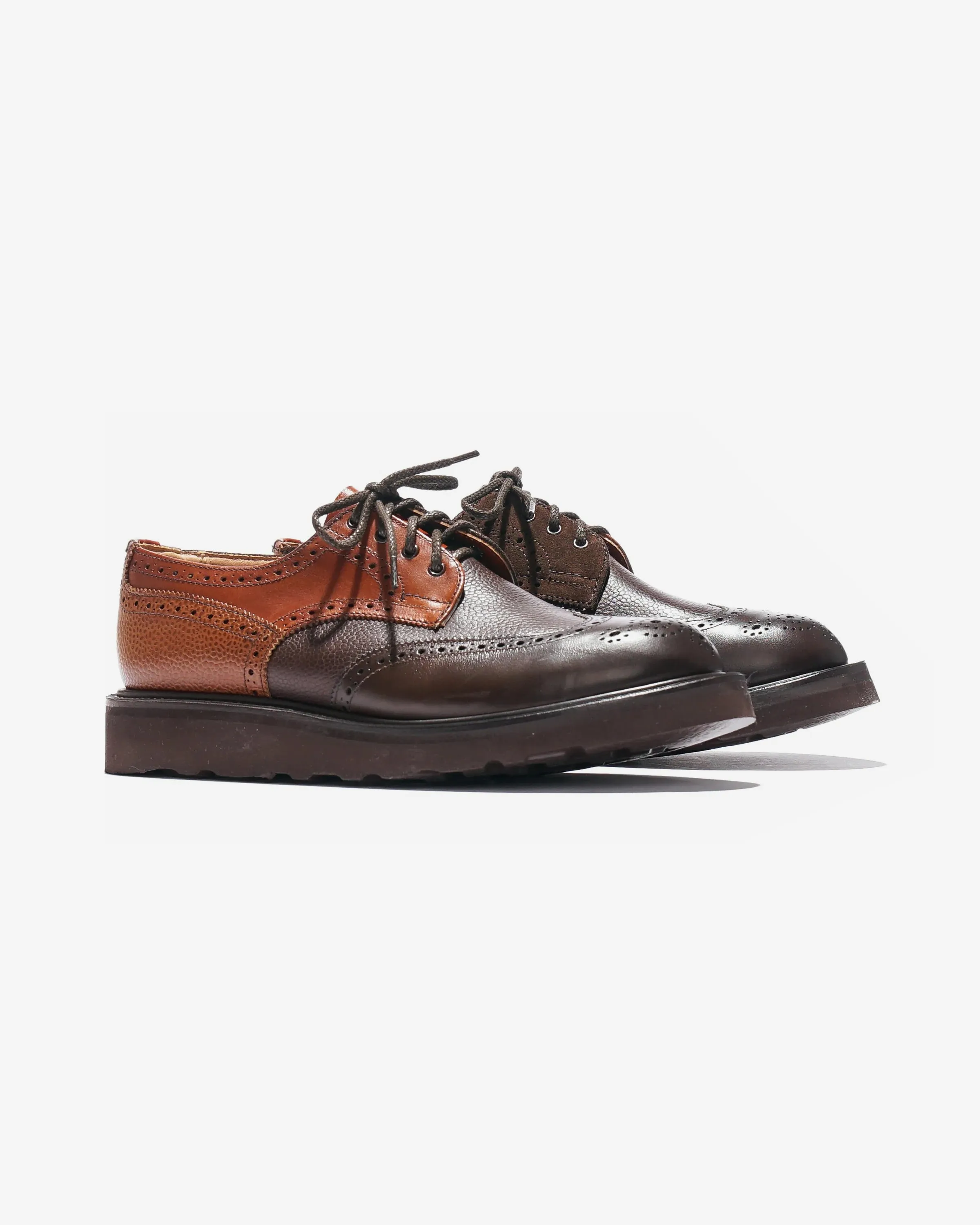 Multi-Tone Derby – Brown Leather