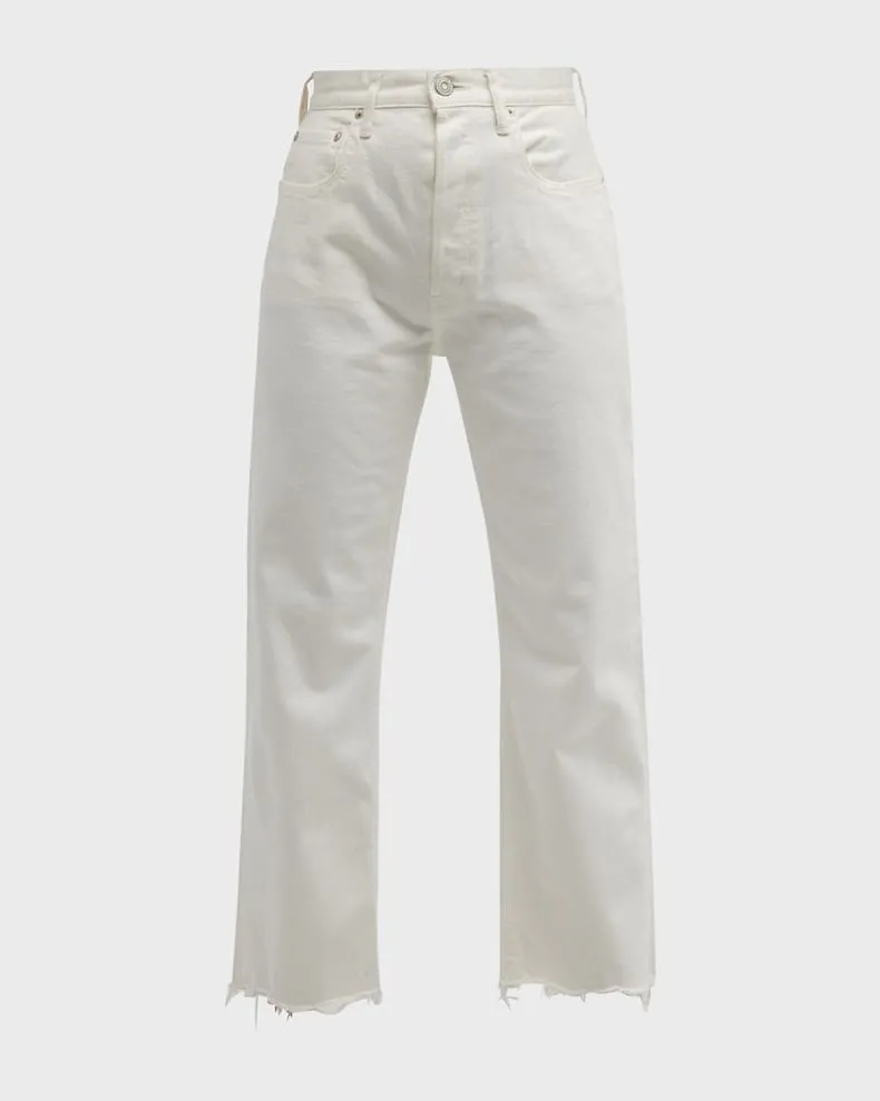 MV Aurora Wide Straight Crop Jeans