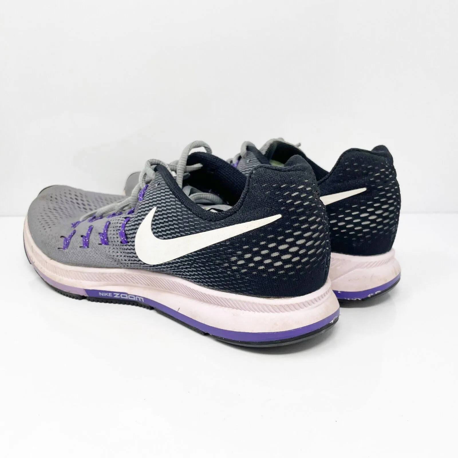 Nike Womens Air Zoom Pegasus 33 831356-003 Gray Running Shoes Sneakers Size 10