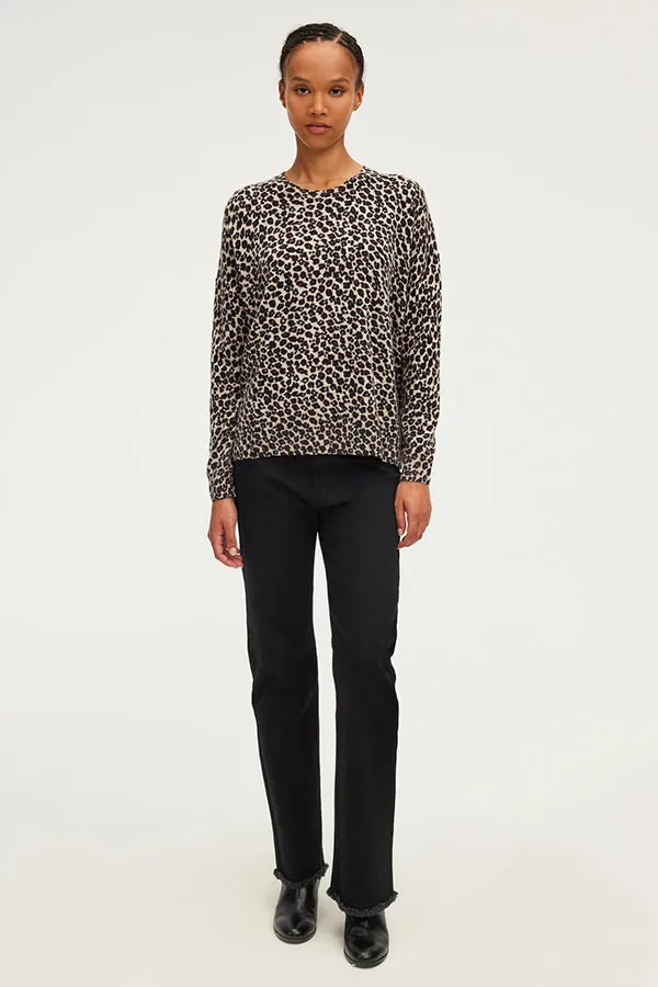 PabloJACQUEMINE ROUND NECK LEOPARD SWEATER