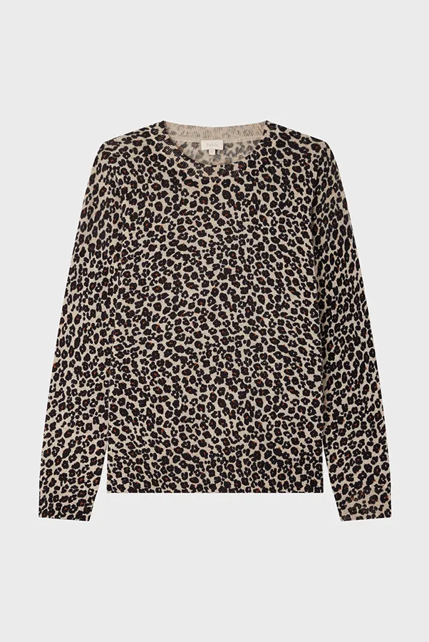 PabloJACQUEMINE ROUND NECK LEOPARD SWEATER