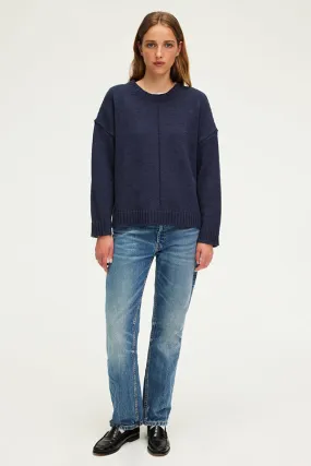 PabloJOSSIA BLUE WOOL BLEND ROUND NECK SWEATER