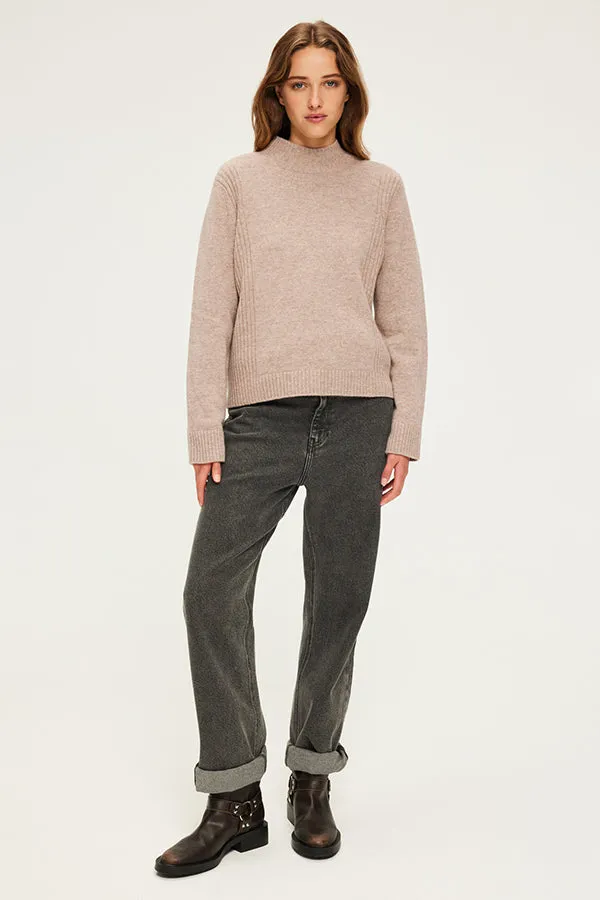 PabloJOVIE WOOL STAND UP COLLAR SWEATER