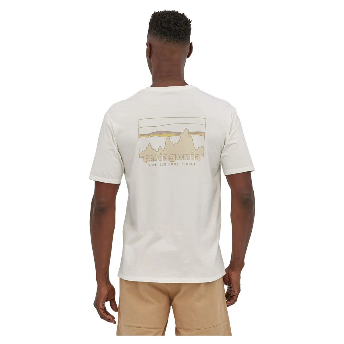 Patagonia Men's '73 Skyline Organic T-Shirt - Birch White